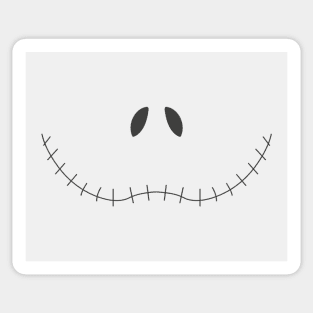 Halloween Skellington Mask Sticker